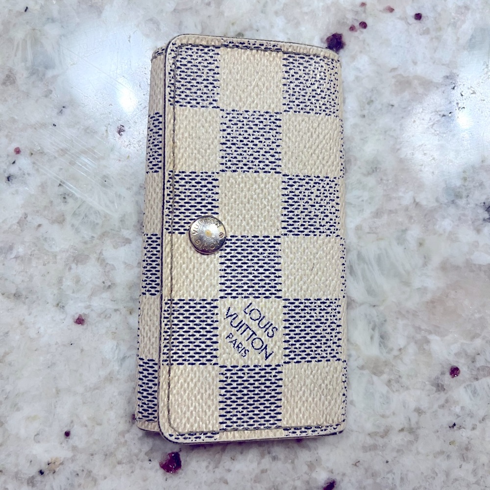Authentic Louis Vuitton keyholder - Vintage - Damier Azur